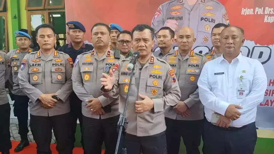 Kapolda Jawa Tengah Irjen Pol Ahmad Luthfi saat  ke Sukolilo, Pati, Jawa Tengah Kamis 20 Juni 2024 siang.