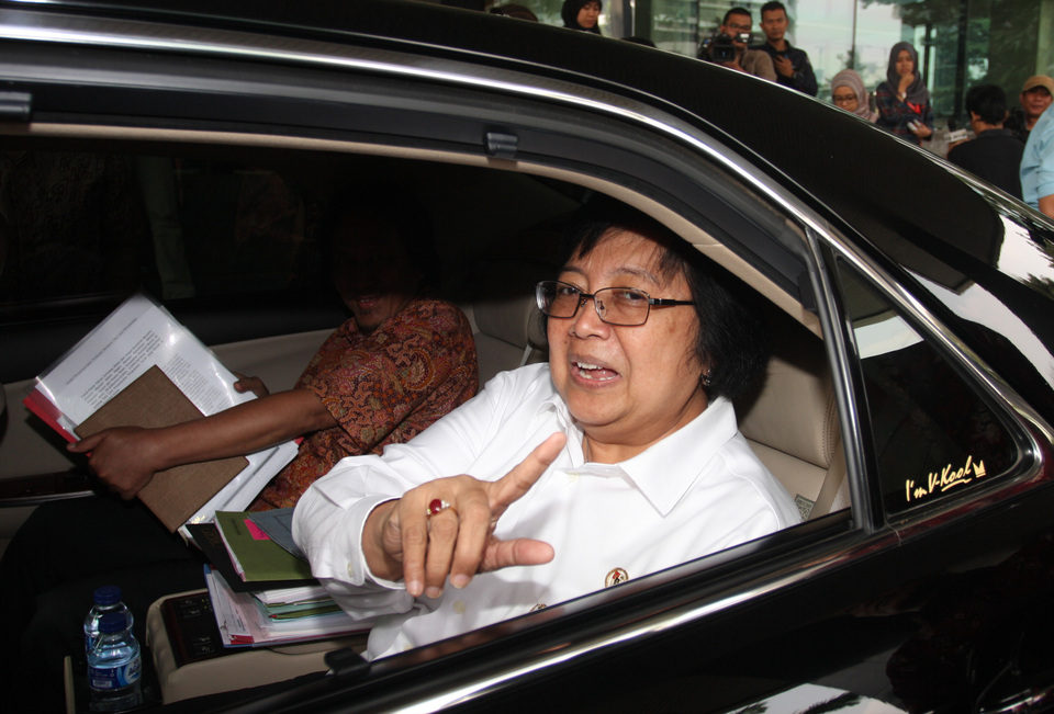 Menteri Lingkungan Hidup dan Kehutanan (LHK) Siti Nurbaya 