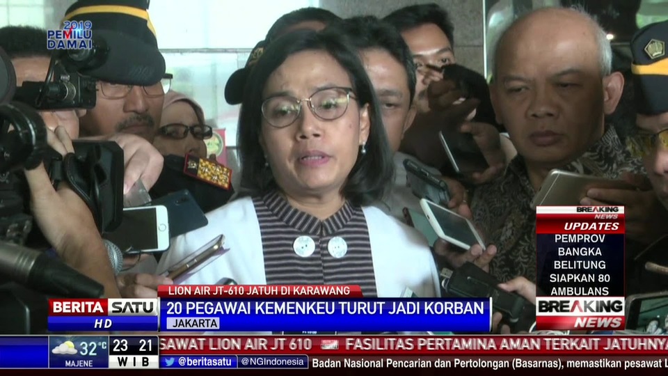 Sri Mulyani Bicara Soal Pegawai Kemenkeu Yang Naik Lion Air Jt