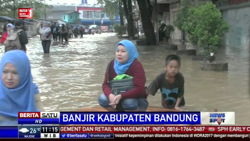 3 Kecamatan Di Bandung Terendam Banjir