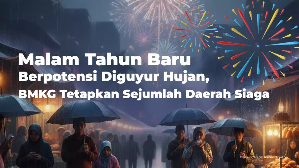 Waspada! Ini Daftar Wilayah Rawan Hujan Saat Malam Tahun Baru