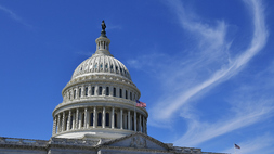Kubah Gedung Kongres Amerika Serikat (AS) di Washington, DC. ( Foto: Mandel Ngan / AFP )