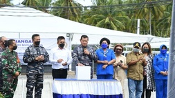 Luncurkan INAP, TNI AL Bangun Klaster Ekonomi Kampung Bahari Nusantara