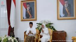 Idulfitri 1443 Hijriah, Presiden Jokowi dan Wapres Ma'ruf Amin Bersilaturahmi Secara Virtual