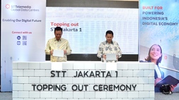 STT GDC Topping Off Pusat Data Pertama di Indonesia