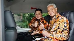 Menteri BUMN Erick Thohir dan Gubernur Jawa Tengah Ganjar Pranowo