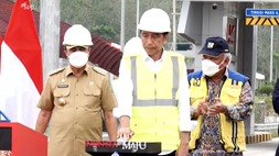 Jokowi Resmikan Tol Pekanbaru-Bangkinang