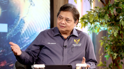 Menko Perekonomian Airlangga Hartarto. (B-Universe Photo/Mohammad Defrizal)