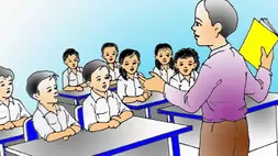 Ilustrasi Guru Mengajar