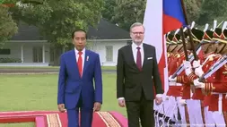 Presiden Jokowi Terima Kunjungan PM Ceko Petr Fiala di Istana Bogor