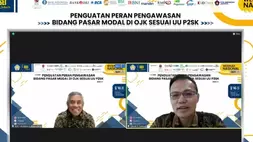 Tangkapan layar - Direktur Pengawasan Transaksi dan Kepatuhan Bursa Efek Indonesia (BEI) Kristian Sihar Manullang dalam Webinar bertajuk "Penguatan Peran Pengawasan Bidang Pasar Modal di OJK Sesuai UU P2SK" di Jakarta pada 16 Mei 2023. (Foto: ANTARA/ Muhammad Heriyanto)