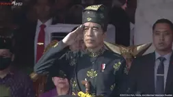 Presiden Jokowi saat upacara Hari Lahir Pancasila di Kawasan Silang Monumen Nasional, Jakarta, Kamis (1/6/2023).
