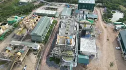 Pabrik emas PT Bumi Resources Minerals Tbk (BRMS) via anak usahanya, PT Citra Palu Minerals (CPM), di Palu, Sulawesi Tengah. (Foto: BRMS)