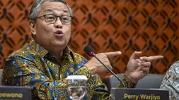 Gubernur Bank Indonesia (BI) Perry Warjiyo. (ANTARA FOTO/Muhammad Ramdan/aww)