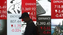 ilustrasi IHSG. 