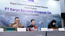 RUPST dan paparan publik PT Karya Bersama Anugerah Tbk (KBAG) di Jakarta, Selasa (17/6/2025).