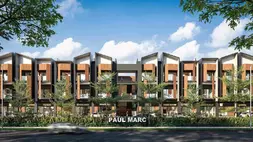 TRIN melaksanakan topping off di proyek Paul & Prive Condovilla di Marc