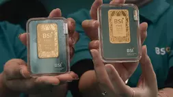 Ilustrasi emas yang dijual Bank Syariah Indonesia (BSI) (Foto: ANTARA FOTO/Fakhri Hermansyah/rwa)