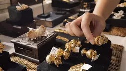 ilustrasi emas perhiasan. Investor Daily/David Gita Roza