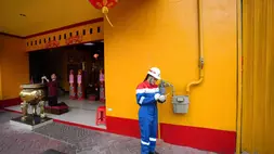 Gas bumi dari PGN mengalir menuju Vihara Avalokitesvara sejak tahun 2015, mendukung berbagai aktivitas keseharian di dalamnya. (PGN)