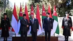 Presiden Prabowo Subianto dan Raja Abdullah II ibn Al Hussein di Istana Basman, Amman, Yordania, Rabu (25/2/2026). (Foto: BPMI Sekretariat Presiden)