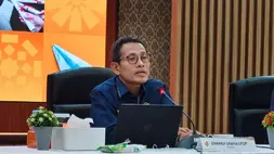 Pelaksana Tugas (Plt) Direktur Utama LPDP, Sudarto dalam media briefing di Jakarta, Rabu (25/2/2026) malam. (Investor Daily/Arnoldus Kristianus)