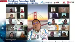 Webinar Digitalisasi Pengadaan BLUD melalui Lokapasar Mitra LKPP RI. (Foto Ist)