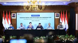 Konferensi pers Hasil Rapat Dewan Komisioner Bulanan (RDKB) OJK Bulan Februari 2026 di Jakarta, Selasa (3/3/2026). (Dok. OJK)
