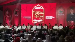 Peringatan Nuzulul Quran 1447 Hijriyah digelar di halaman Kantor DPD PDIP Jatim di Surabaya, Kamis (5/3/2026) sore