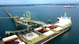 Aktivitas operasi emiten batu bara, Indo Tambangraya Megah. Dok/ITMG