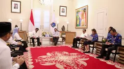 Plt Ketua DPP Inkindo DKI Jakarta Anton Gerbono bersama jajaran pengurus saat audiensi dengan Gubernur DKI Jakarta Pramono Anung, Selasa (17/3/2026)