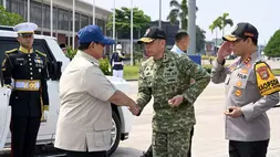 Presiden Prabowo Subianto lepas landas dari Pangkalan TNI AU Halim Perdanakusuma, Jakarta, menuju Medan pada Jumat (20/3/2026).