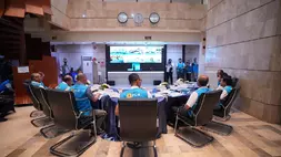 Suasana Apel Siaga Kelistrikan Nasional yang digelar secara hybrid di Kantor PLN Unit Induk Pusat Pengatur Beban Jawa, Madura & Bali (UIP2B), Depok, Jawa Barat pada Kamis, 19 Maret 2026. Apel Siaga ini diikuti oleh segenap personel siaga PLN Group di seluruh Tanah Air guna memastikan keandalan listrik menyambut Hari Raya Idulfitri 1447 H. (PLN/Istimewa)