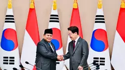 Presiden Prabowo Subianto dan Presiden Korea Selatan Lee Jae Myung dalam pertemuan bilateral di Blue House, Seoul, Rabu (1/4/2026). (Foto: BPMI Setpres)