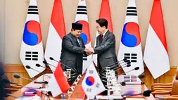 Presiden Prabowo Subianto dan Presiden Korea Selatan Lee Jae Myung dalam pertemuan bilateral di Blue House, Seoul, Rabu (1/4/2026). (Foto: BPMI Setpres)