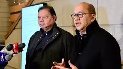 Menko Perekonomian Airlangga Hartarto dan Menteri Investasi/Kepala BKPM Rosan Roeslani. (Dok. Rusman - Biro Pers, Media, dan Informasi Sekretariat Presiden)