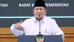 Tangkapan layar - Presiden Prabowo Subianto menyampaikan taklimat pada rapat kerja pemerintah anggota Kabinet Merah Putih di Istana Kepresidenan, Jakarta, Rabu (8/4/2026). (Foto: ANTARA/Youtube Sekretariat Presiden)