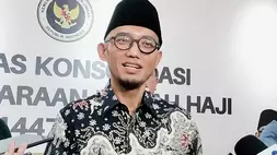 Wakil Menteri Haji dan Umrah, Dahnil Anzar Simanjuntak, di Asrama Haji Cipondoh, Tangerang, Jumat (10/4/2026). (B-Universe Photo/Wahroni)