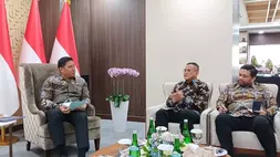 Wakil Menteri Pertanian Sudaryono dan Direktur Utama PT Pupuk Indonesia (Persero), Rahmad Pribadi dalam pertemuan pada Jumat (17/4/2026) (B-Universe/Erfan Ma