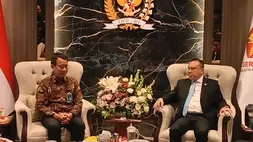 Direktur Utama (Dirut) BNI Putrama Wahju Setiawan saat bertemu dengan Wakil Ketua DPR, Sufmi Dasco Ahmad pada Selasa (21/4/2026).