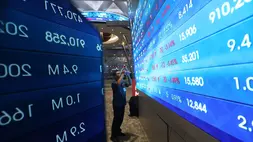 Ilustrasi pergerakan indeks harga saham gabungan (IHSG) di Bursa Efek Indonesia (BEI), Jakarta. (Investor Daily/David Gita Roza)