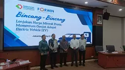 Diskusi "Lonjakan Harga Minyak Dunia, Momentum Genjot Adopsi Electric Vehicle" yang diselenggarakan oleh Forwin di Jakarta, Rabu (22/4/2026). (ist)

