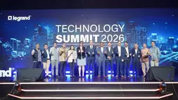 Legrand memperkenalkan rangkaian solusi uninterruptible power supply (UPS), distribusi daya, dan busduct dalam acara Legrand Technology Summit 2026 yang digelar di Jakarta, pada 22 April 2026. (Foto: Dok Legrand Indonesia)