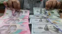 Ilustrasi mata uang rupiah dan dolar AS (Investor Daily/David Gita Roza)