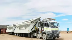 Road train produksi anak usaha PT ABM Investama Tbk (ABMM), PT Sanggar Sarana Baja (SSB)
Sumber; Ist