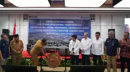 Pelindo bersama para pemangku kepentingan memperkuat sinergi untuk mendorong percepatan operasional penuh Terminal Kijing. (Foto Ist)