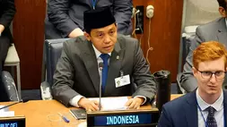 Menhut Raja Juli Antoni di Sidang ke-21 United Nations Forum on Forests (UNFF21), di Markas Besar PBB, New York, Amerika Serikat, Senin (11/5/2026)