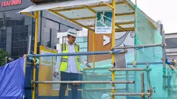Wapres Gibran Rakabuming saat meninjau pembangunan MRT Fase 2A, Selasa (12/5/2026)
