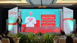 Iskandar Ezzahuddin, President Director, Prudential Syariah, memberikan paparan pencapaian dalam acara Konferensi Pers Kinerja Bisnis Prudential Syariah 2025 yang digelar oleh Prudential Syariah di Hotel Westin, Jakarta (12/05). (Foto Ist)