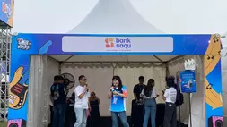 Booth Bank Saqu di BTV Semesta Berpesta Yogyakarta. (B-Universe Photo/Yurike Metriani)